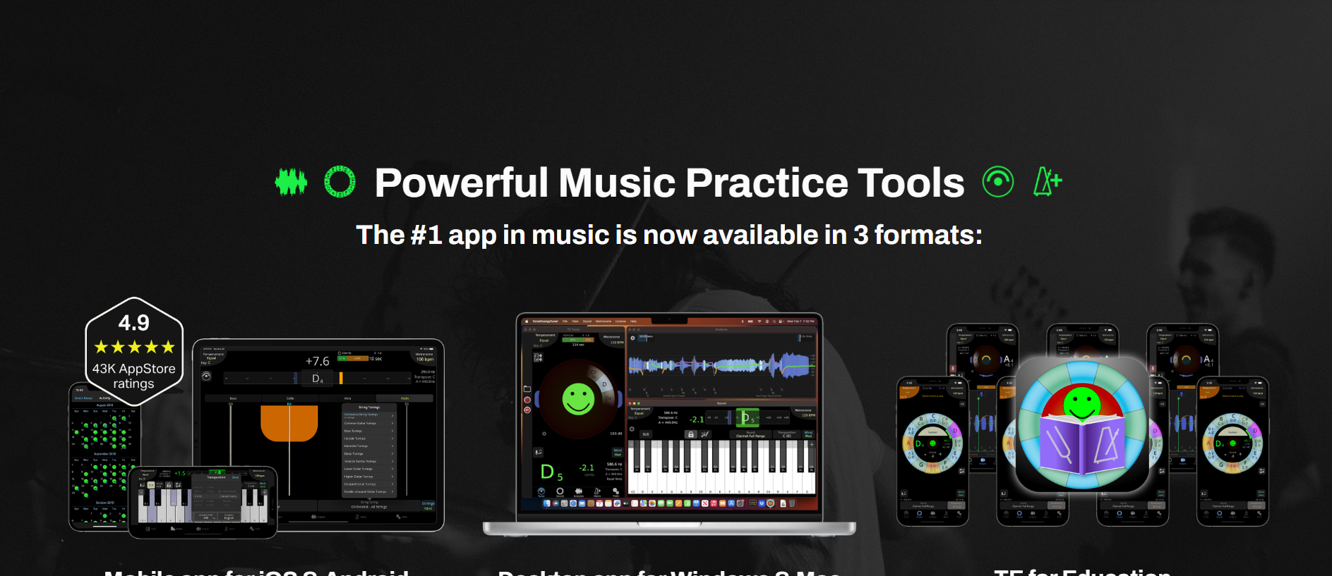 Tonal Energy Tuner & Metronome's Logo