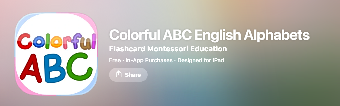 Colorful ABC English Alphabet's Logo