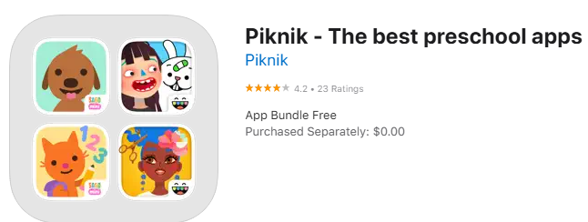 Piknik - The best preschool apps's Logo