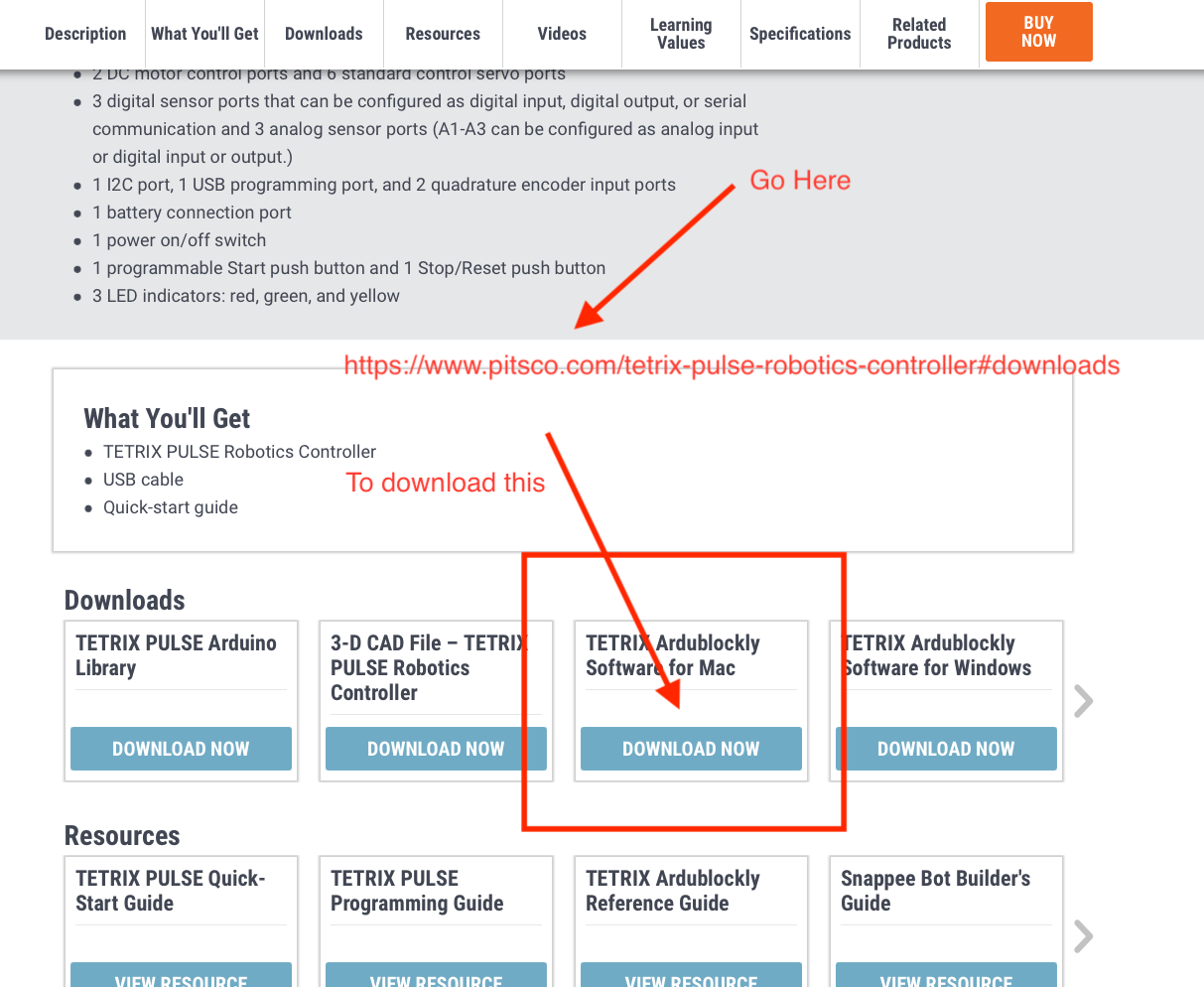 Tetrix Ardublockly's Logo
